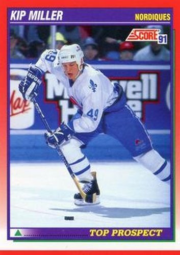 #274 Kip Miller - Quebec Nordiques - 1991-92 Score Canadian Hockey