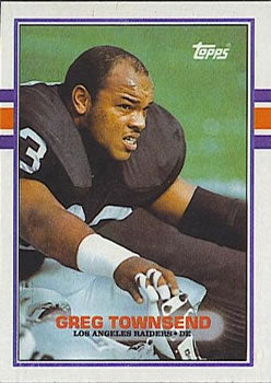 #274 Greg Townsend - Los Angeles Raiders - 1989 Topps Football