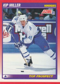 #274 Kip Miller - Quebec Nordiques - 1991-92 Score Canadian Bilingual Hockey