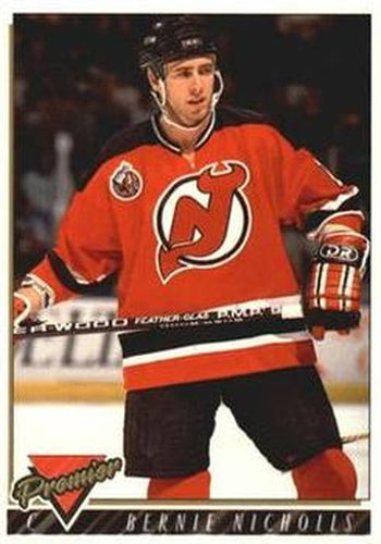 #274 Bernie Nicholls - New Jersey Devils - 1993-94 Topps Premier Hockey