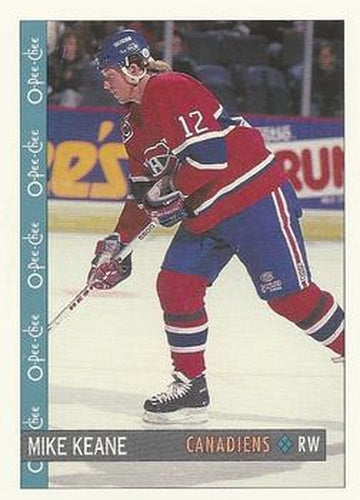 #274 Mike Keane - Montreal Canadiens - 1992-93 O-Pee-Chee Hockey