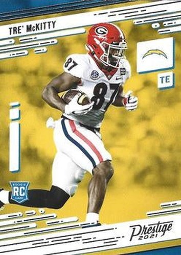 #274 Tre' McKitty - Los Angeles Chargers - 2021 Panini Prestige Football