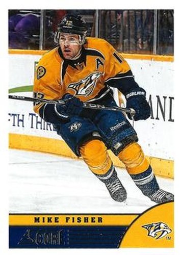 #274 Mike Fisher - Nashville Predators - 2013-14 Score Hockey