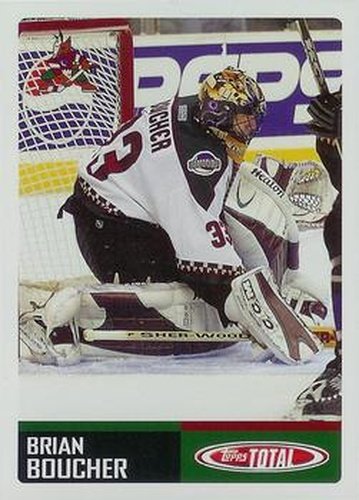 #274 Brian Boucher - Phoenix Coyotes - 2002-03 Topps Total Hockey