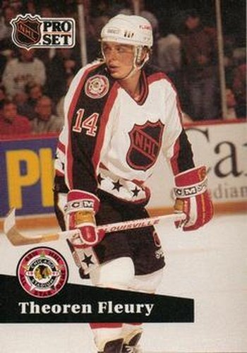 #274 Theoren Fleury - 1991-92 Pro Set Hockey