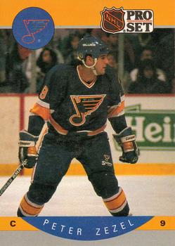 #274 Peter Zezel - St. Louis Blues - 1990-91 Pro Set Hockey