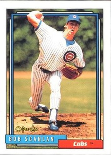 #274 Bob Scanlan - Chicago Cubs - 1992 O-Pee-Chee Baseball