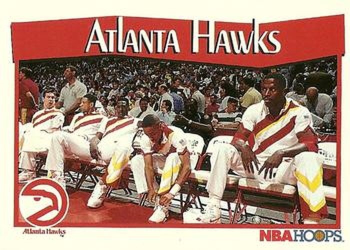 #274 Atlanta Hawks - Atlanta Hawks - 1991-92 Hoops Basketball
