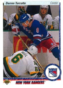 #274 Darren Turcotte - New York Rangers - 1990-91 Upper Deck Hockey