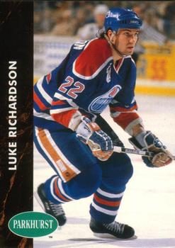 #274 Luke Richardson - Edmonton Oilers - 1991-92 Parkhurst Hockey