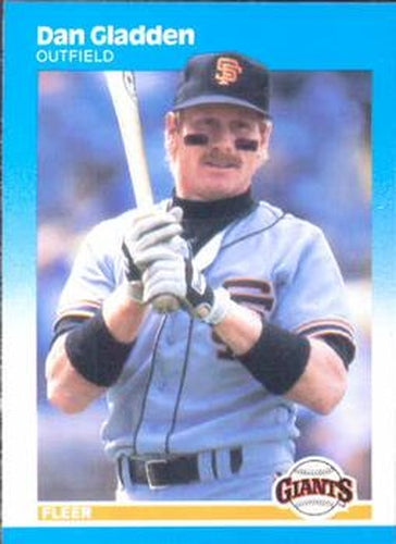 #274 Dan Gladden - San Francisco Giants - 1987 Fleer Baseball