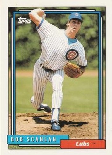 #274 Bob Scanlan - Chicago Cubs - 1992 Topps Baseball