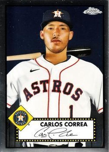 #274 Carlos Correa - Houston Astros - 2021 Topps Chrome Platinum Anniversary Baseball