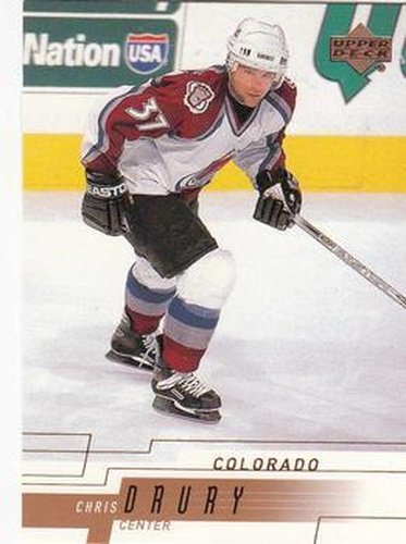 #274 Chris Drury - Colorado Avalanche - 2000-01 Upper Deck Hockey