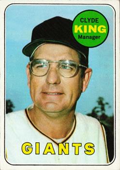 #274 Clyde King - San Francisco Giants - 1969 Topps Baseball