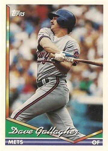#274 Dave Gallagher - New York Mets - 1994 Topps Baseball