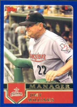 #274 Jimy Williams - Houston Astros - 2003 Topps Baseball