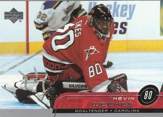 #274 Kevin Weekes - Carolina Hurricanes - 2002-03 Upper Deck Hockey
