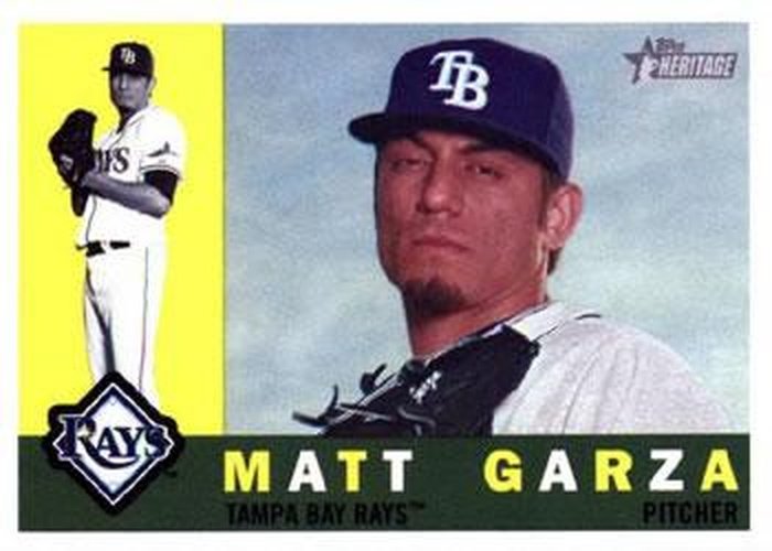 #274 Matt Garza - Tampa Bay Rays - 2009 Topps Heritage Baseball