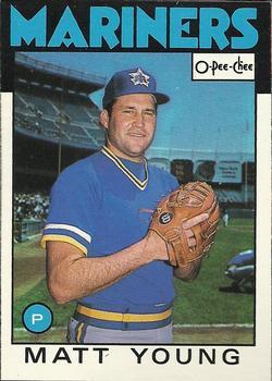 #274 Matt Young - Seattle Mariners - 1986 O-Pee-Chee Baseball