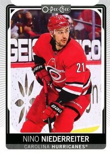 #274 Nino Niederreiter - Carolina Hurricanes - 2021-22 O-Pee-Chee Hockey