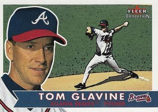 #274 Tom Glavine - Atlanta Braves - 2001 Fleer Tradition Baseball