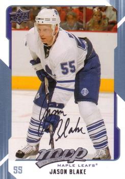 #274 Jason Blake - Toronto Maple Leafs - 2008-09 Upper Deck MVP Hockey