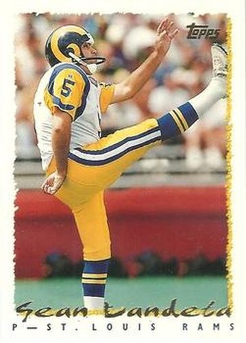 #274 Sean Landeta - St. Louis Rams - 1995 Topps Football