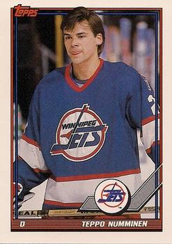 #274 Teppo Numminen - Winnipeg Jets - 1991-92 Topps Hockey
