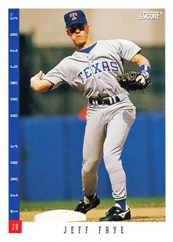 #274 Jeff Frye - Texas Rangers - 1993 Score Baseball