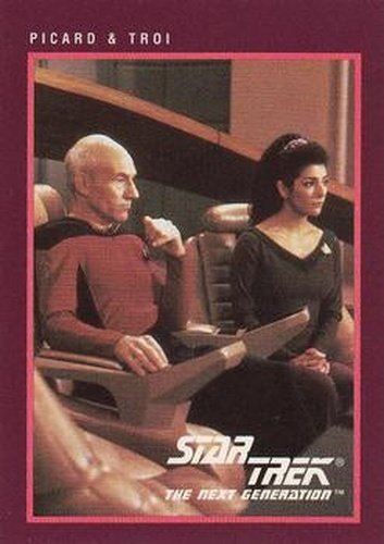 #274 Picard & Troi - 1991 Impel Star Trek 25th Anniversary