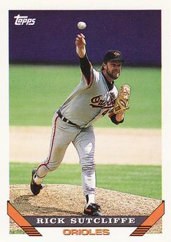 #274 Rick Sutcliffe - Baltimore Orioles - 1993 Topps Baseball