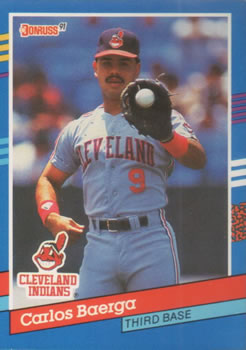 #274 Carlos Baerga - Cleveland Indians - 1991 Donruss Baseball