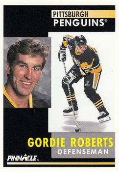 #274 Gordie Roberts - Pittsburgh Penguins - 1991-92 Pinnacle Hockey