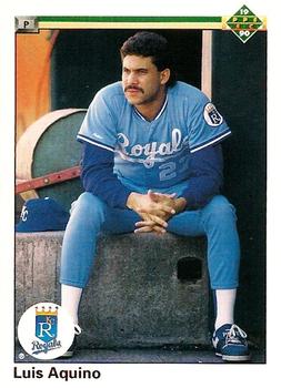 #274 Luis Aquino - Kansas City Royals - 1990 Upper Deck Baseball