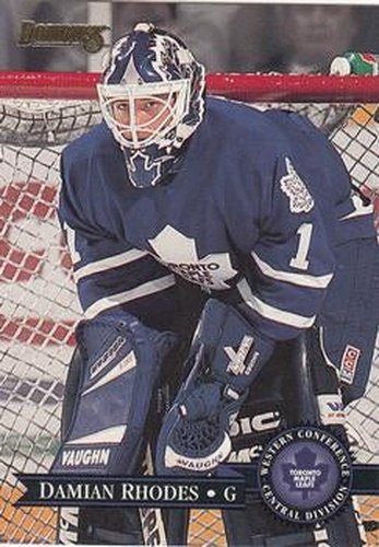 #274 Damian Rhodes - Toronto Maple Leafs - 1995-96 Donruss Hockey