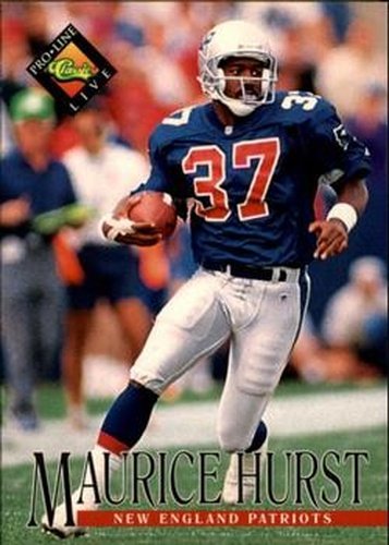 #274 Maurice Hurst - New England Patriots - 1994 Pro Line Live Football