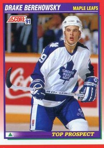 #275 Drake Berehowsky - Toronto Maple Leafs - 1991-92 Score Canadian Hockey