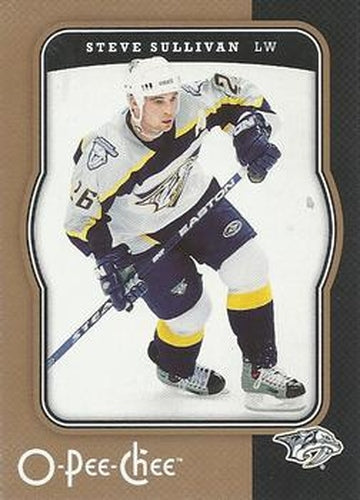 #275 Steve Sullivan - Nashville Predators - 2007-08 O-Pee-Chee Hockey