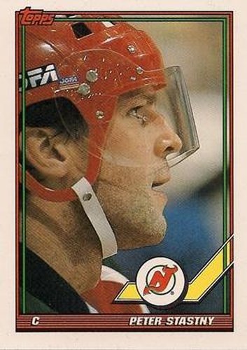 #275 Peter Stastny - New Jersey Devils - 1991-92 Topps Hockey