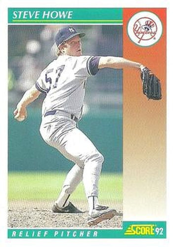 #275 Steve Howe - New York Yankees - 1992 Score Baseball