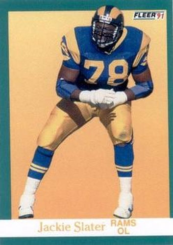 #275 Jackie Slater - Los Angeles Rams - 1991 Fleer Football