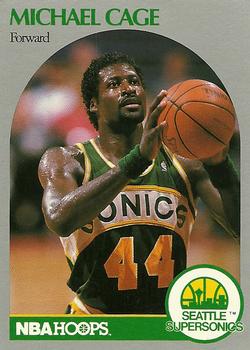 #275 Michael Cage - Seattle SuperSonics - 1990-91 Hoops Basketball