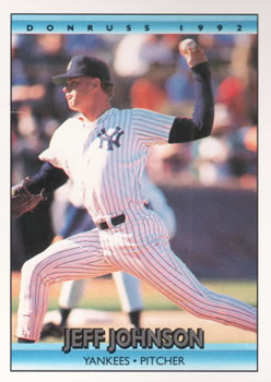 #275 Jeff Johnson - New York Yankees - 1992 Donruss Baseball