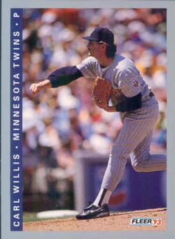 #275 Carl Willis - Minnesota Twins - 1993 Fleer Baseball