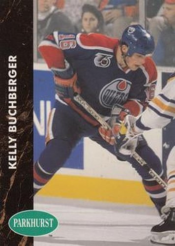 #275 Kelly Buchberger - Edmonton Oilers - 1991-92 Parkhurst Hockey