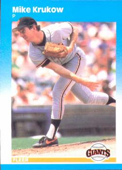 #275 Mike Krukow - San Francisco Giants - 1987 Fleer Baseball