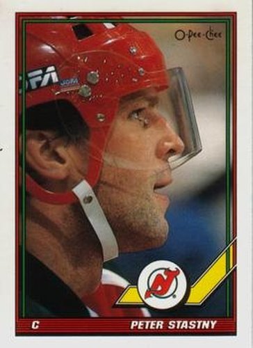 #275 Peter Stastny - New Jersey Devils - 1991-92 O-Pee-Chee Hockey