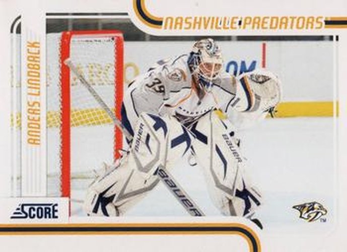 #275 Anders Lindback - Nashville Predators - 2011-12 Score Hockey