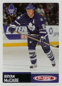 #275 Bryan McCabe - Toronto Maple Leafs - 2002-03 Topps Total Hockey